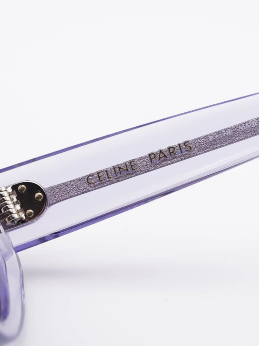 Celine CL40286I 78A Cat Eye Sunglasses - Shiny Lilac / Smoke